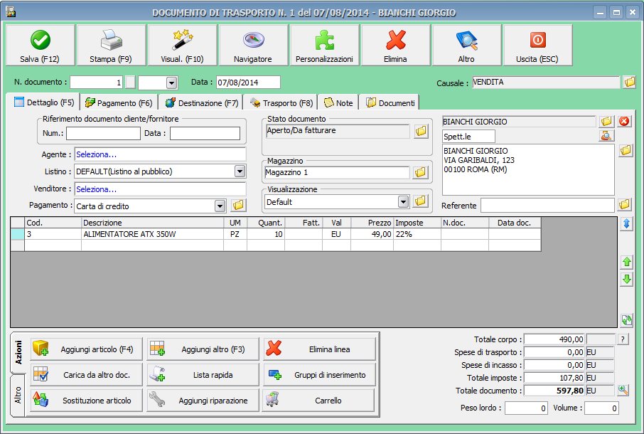 Caratteristiche Software Gestionale Ready Pro